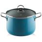 Preview: Riess Fleischtopf mit Glasdeckel, Nouvelle Aquamarin Extra Stark