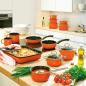 Preview: Riess Fleischtopf mit Glasdeckel, Nouvelle Corall