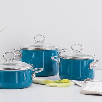 Preview: Riess Emaille Pfanne, Nouvelle Aquamarin Extra Stark