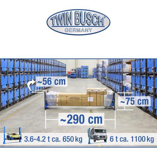 Twn Busch ® NEUE 2 Säulen Kfz Hebebühne 6000kg Nkl. Öl Und Versand